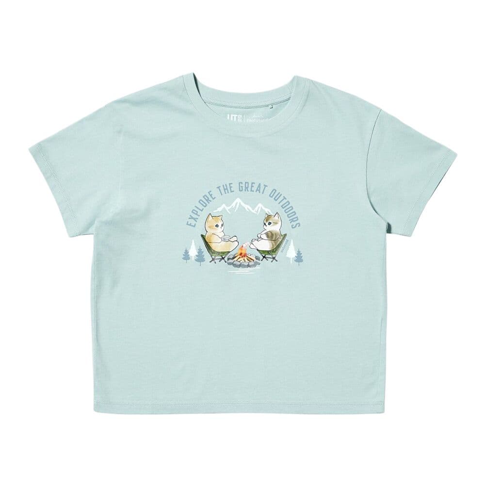 Футболка UNIQLO 51 Изумрудно-зеленый Kids T-рубашки - изображение 1