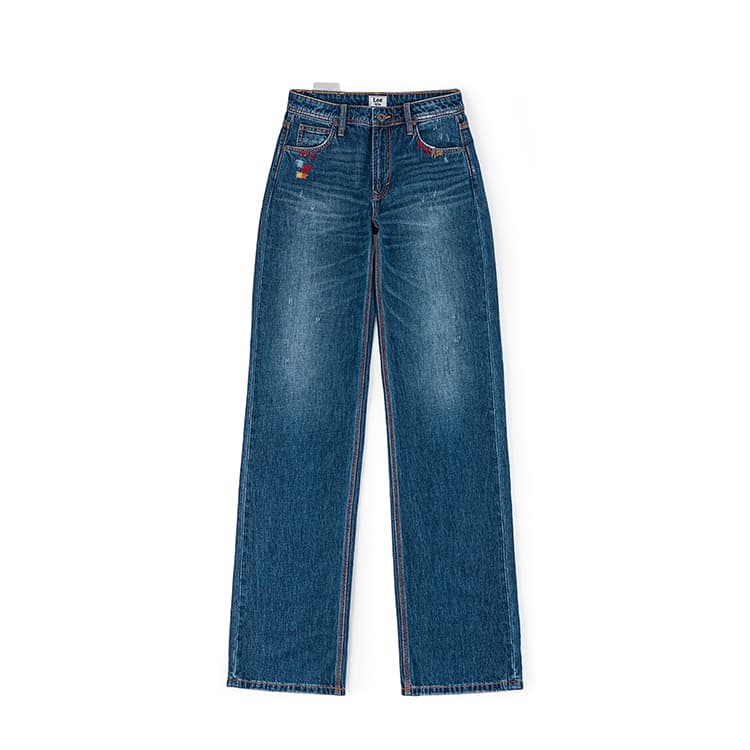 Джинсы LEE Medium Dark Blue Women's Jeans LEE Средне-темно-синие женские джинсы - изображение 1