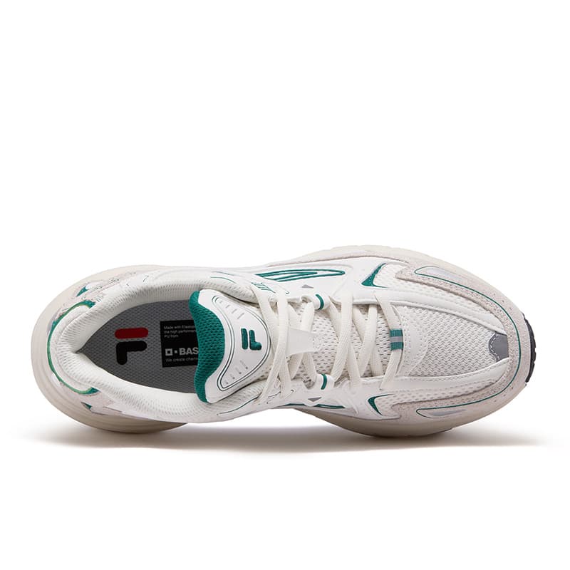 Кроссовки FILA FUSION Decypher Повседневная обувь Low Топ Кокосовое молоко Белый Персидский Зеленый Женские - изображение 4