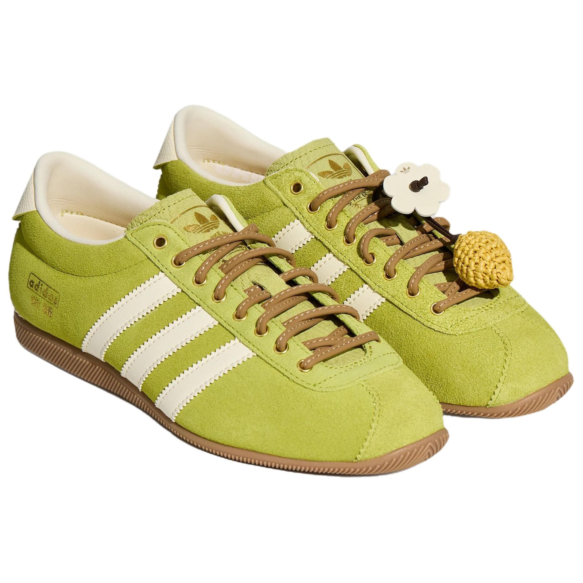 Кроссовки Adidas Originals ANFU Повседневная обувь Low Топ Мягкий Лаймово-зеленый Сливочный Светло-оранжевый Желтый Женские - изображение 5