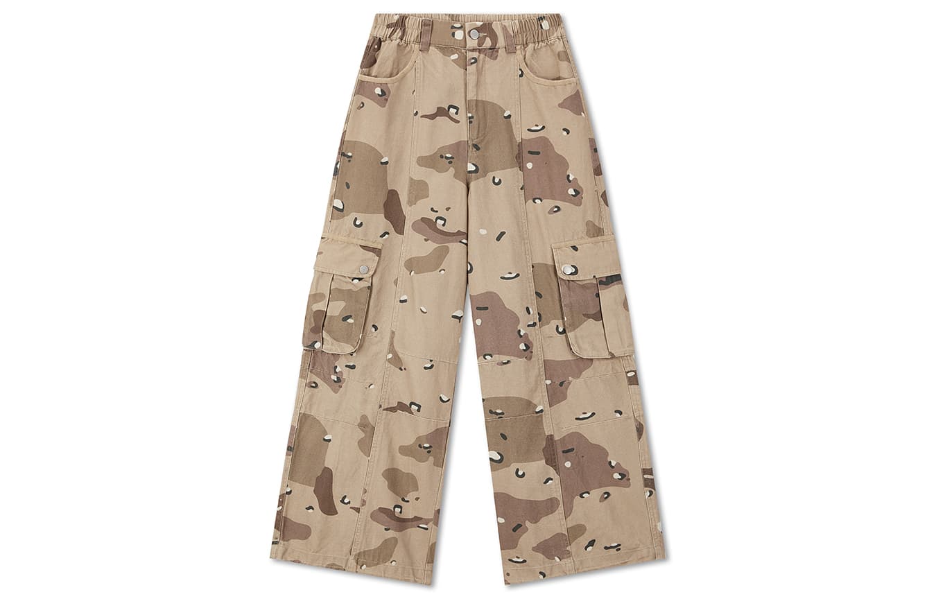 BONELESS Cut Yellow Camouflage Women's Cargo Pants - изображение 1