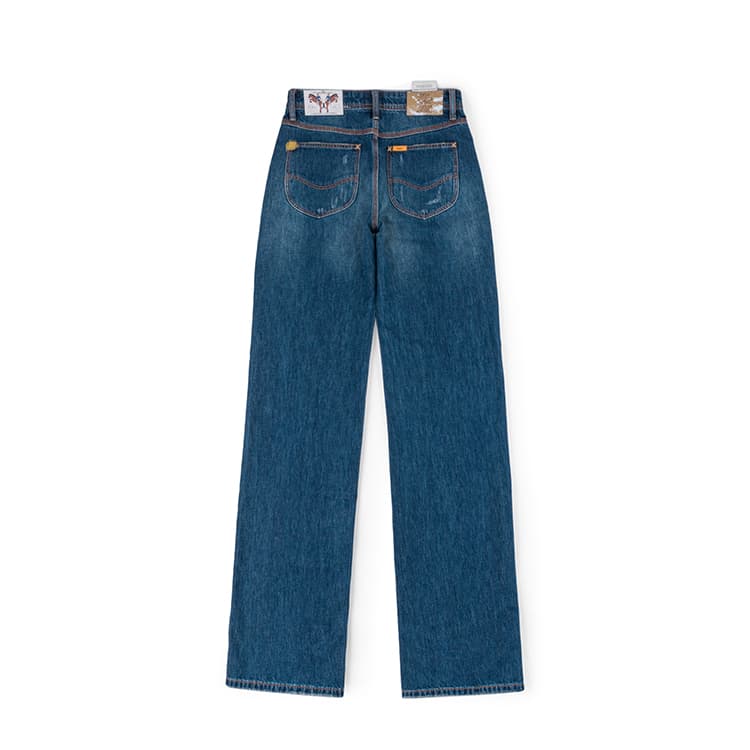 Джинсы LEE Medium Dark Blue Women's Jeans LEE Средне-темно-синие женские джинсы - изображение 2