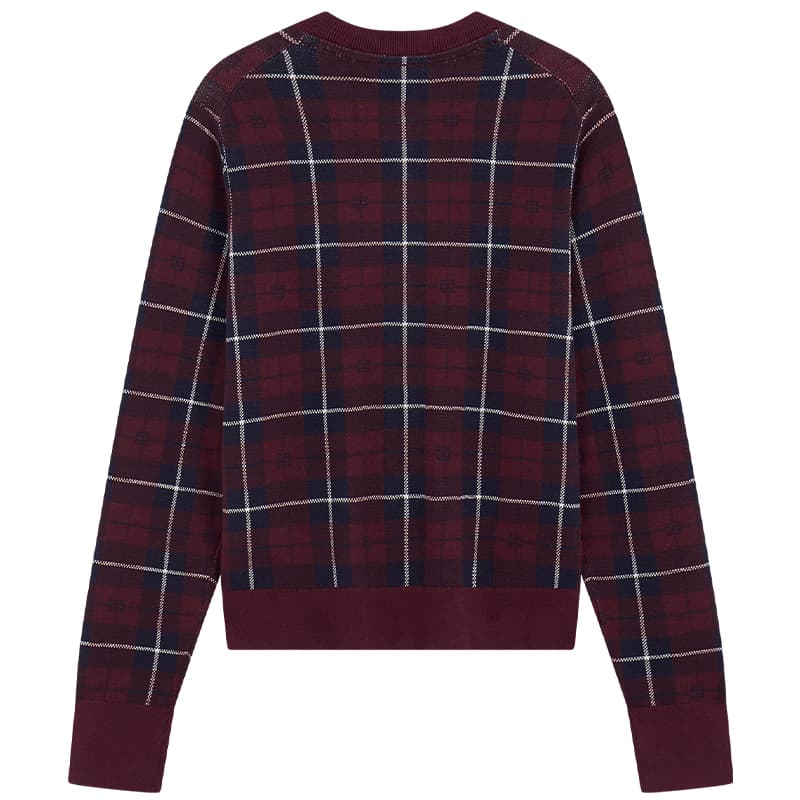 Кофта Tommy Hilfiger Красная клетка 0KX Женские Трикотаж - изображение 2