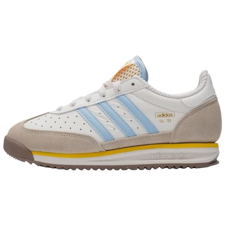 Кроссовки Adidas Originals SL 72 RS Повседневная обувь Low Топ Белый-коричневый Унисекс - изображение 1
