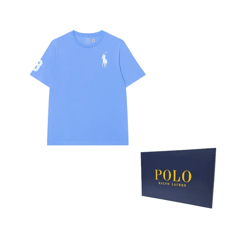 Футболка Рубашка Polo Ralph Lauren T Стандартная Синяя Детская - изображение 5