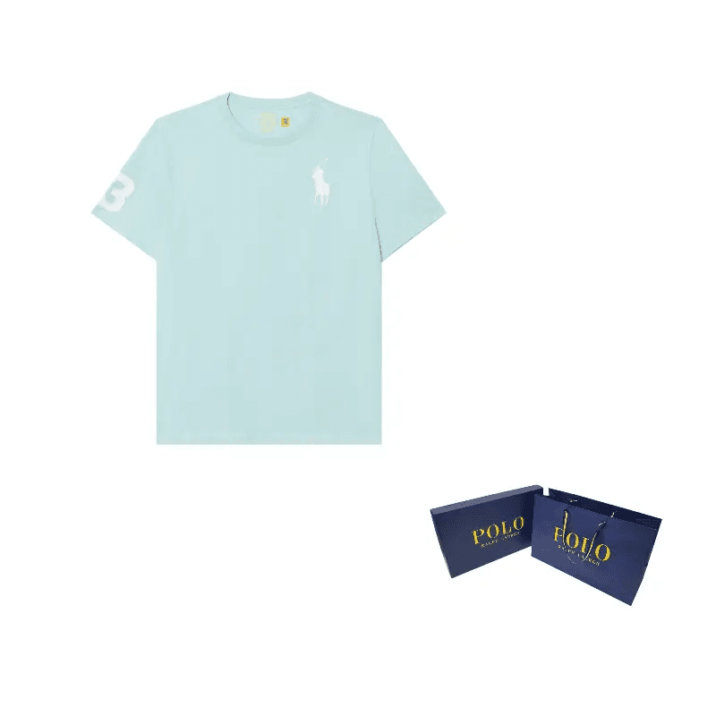 Футболка Polo Ralph Lauren T-рубашка синяя детская - изображение 5