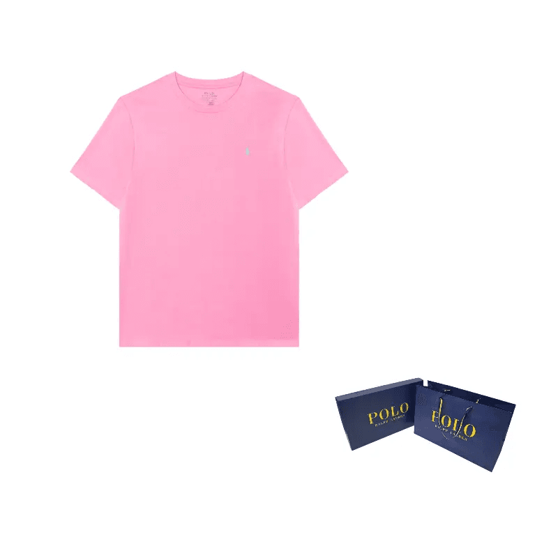 Футболка Polo Ralph Lauren T-рубашка темно-розовая детская - изображение 7