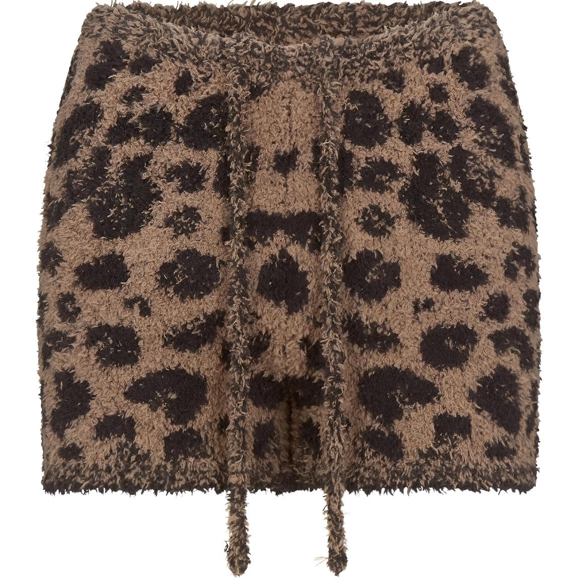Шорты SKIMS FW24 Fake Day Collection Cozy KNIT Короткие Повседневные Шорты Женские Леопардовый принт Леопардовый принт - изображение 1