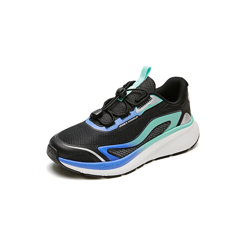 Кроссовки Under Armour Running Collection Детские беговые кроссовки Low Топ Черный Зеленый Kids - изображение 6