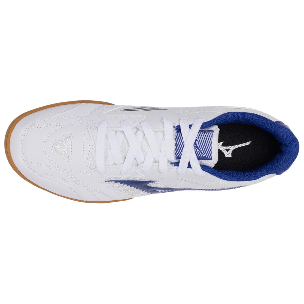 Кроссовки Mizuno Crossmatch Обувь для настольного тенниса Низкий Топ Белый Синий Унисекс - изображение 3