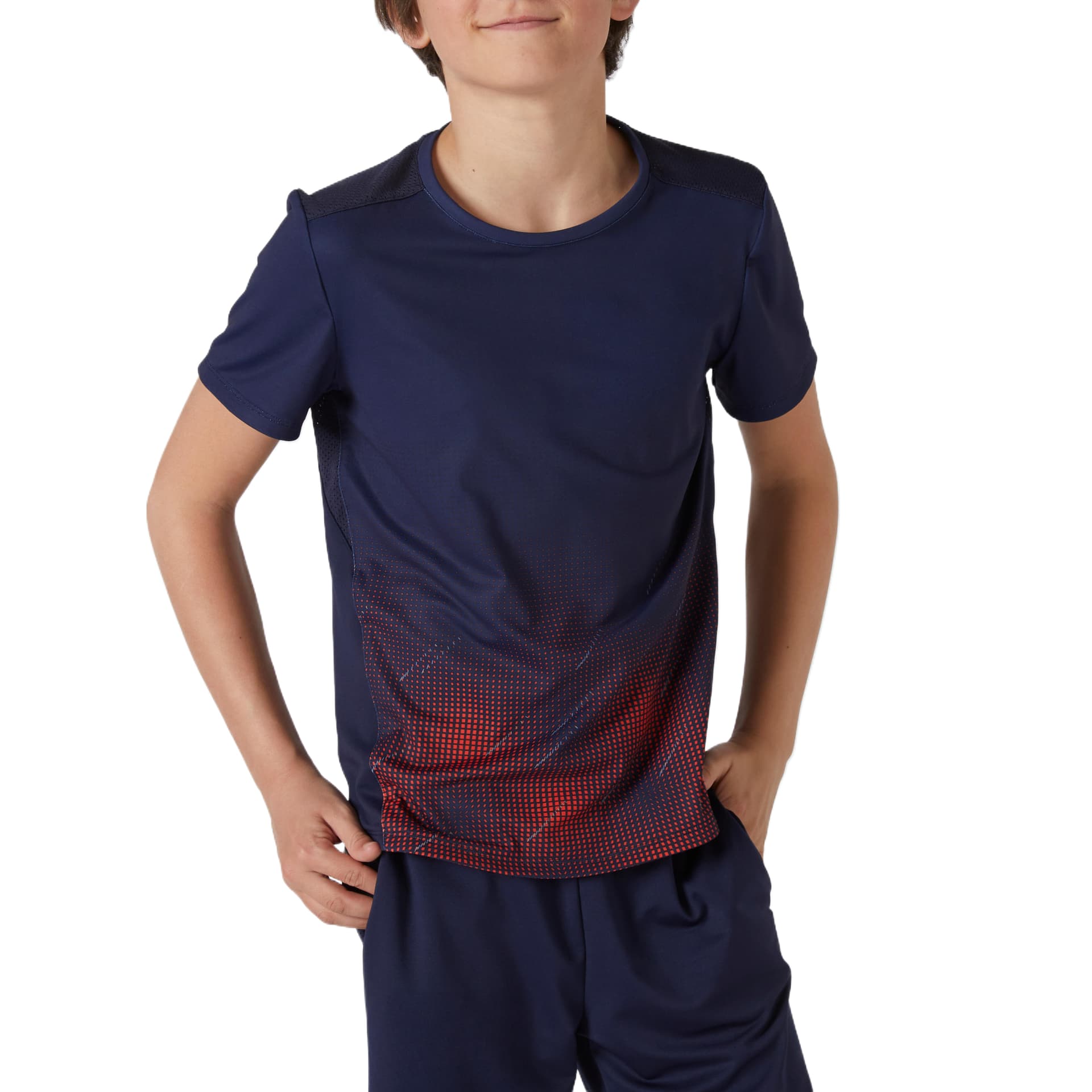 Футболка DECATHLON Темно-синие детские футболки T-рубашки - изображение 1
