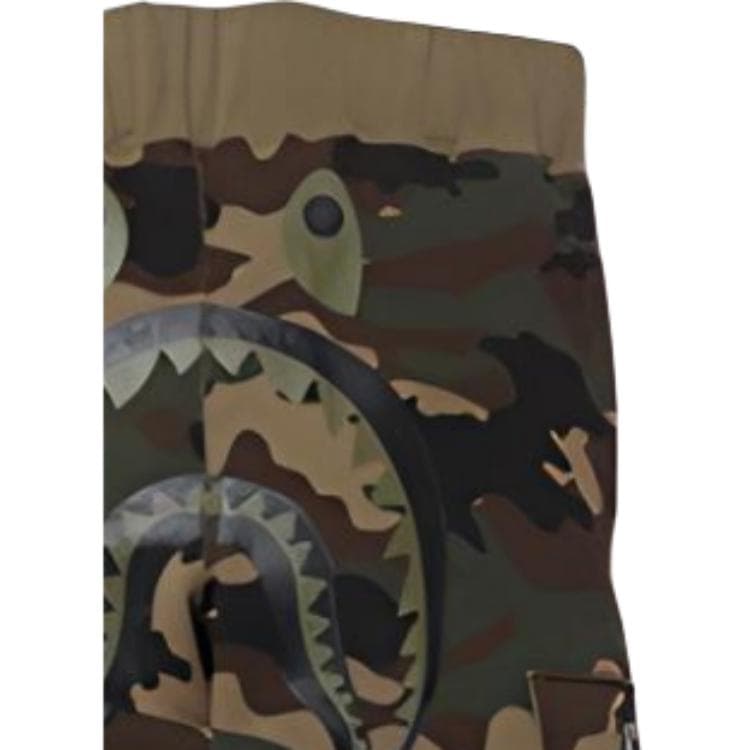 Штаны BAPE x UNDEFEATED Woodland Camo Shark Slim PT - изображение 3