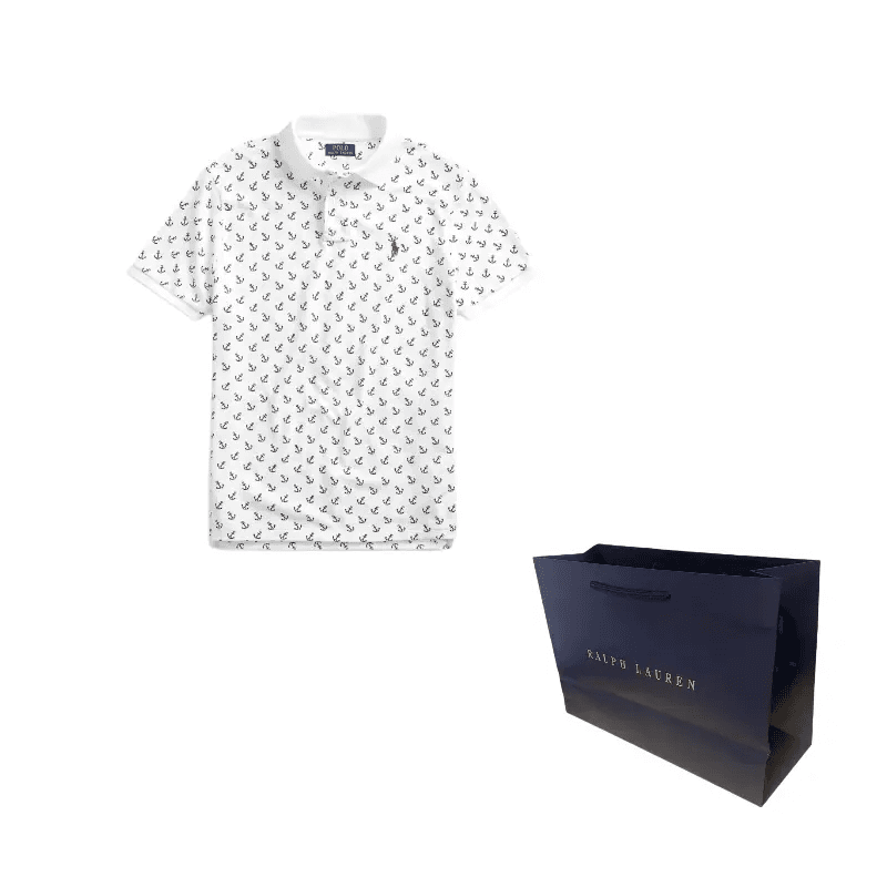 Поло Polo Ralph Lauren Мужское Поло Белое - изображение 2