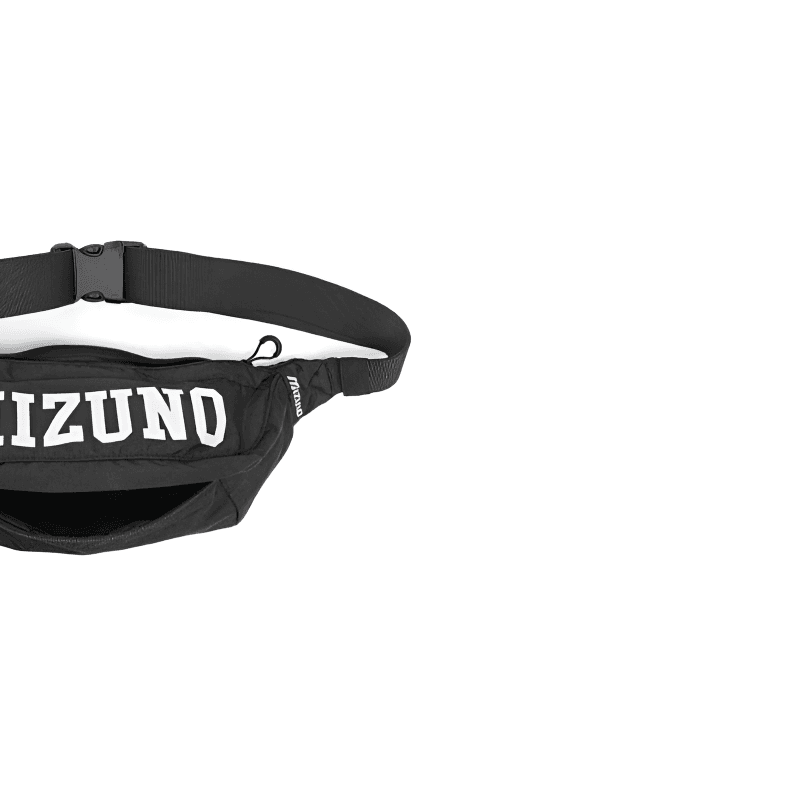 Поясная сумка Mizuno Ткань Поясная Сумка (Бандана) Унисекс Черная - изображение 2