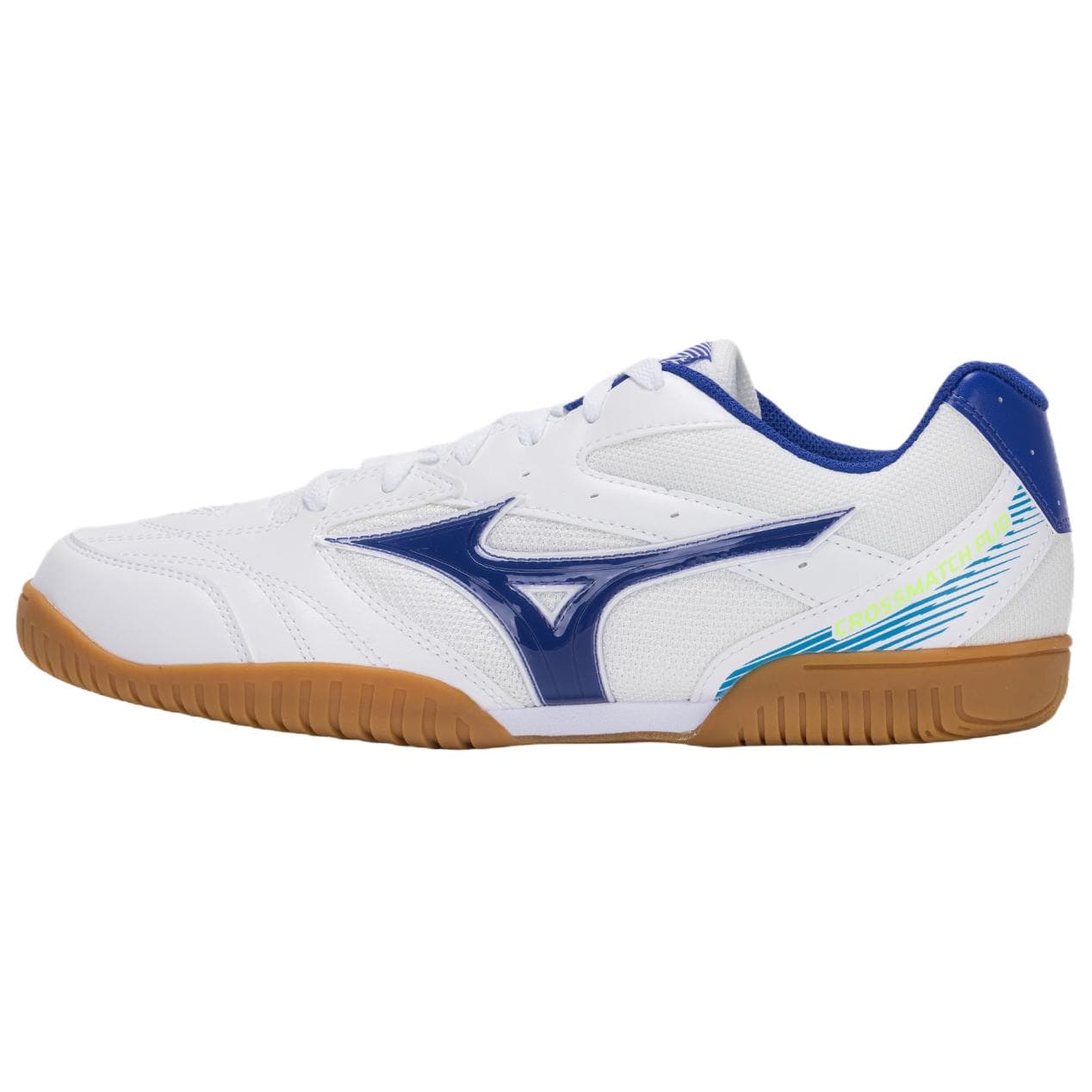 Кроссовки Mizuno Crossmatch Обувь для настольного тенниса Низкий Топ Белый Синий Унисекс - изображение 1