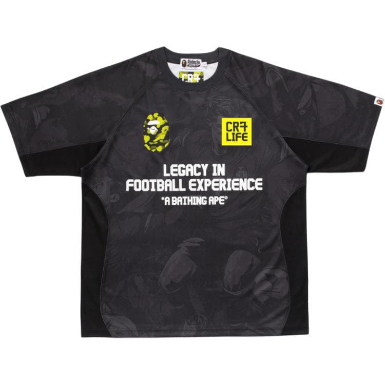 A BATHING APE CR7 LIFE Черный Унисекс Футбольные джерси - изображение 1