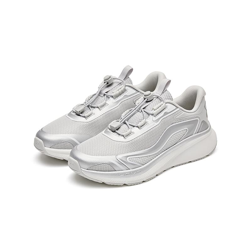Кроссовки Under Armour Running Collection Детские беговые кроссовки Low Топ Серый серебристый Kids - изображение 2