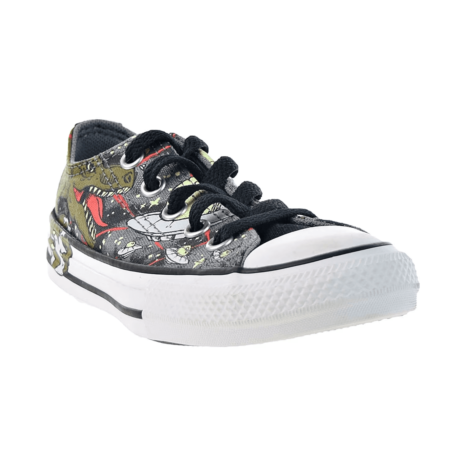 Converse Chuck Taylor All Star Kids Кеды Черный Зеленый Детский - изображение 2