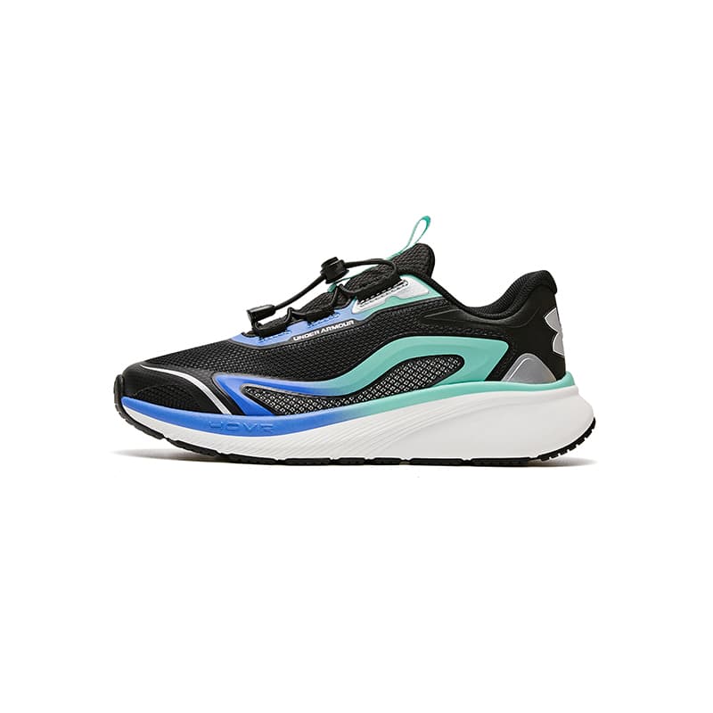 Кроссовки Under Armour Running Collection Детские беговые кроссовки Low Топ Черный Зеленый Kids - изображение 1