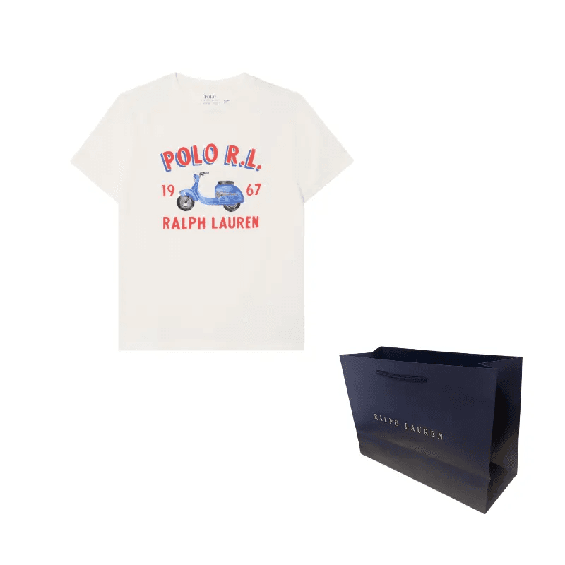 Футболка Polo Ralph Lauren T-рубашка белая детская - изображение 3