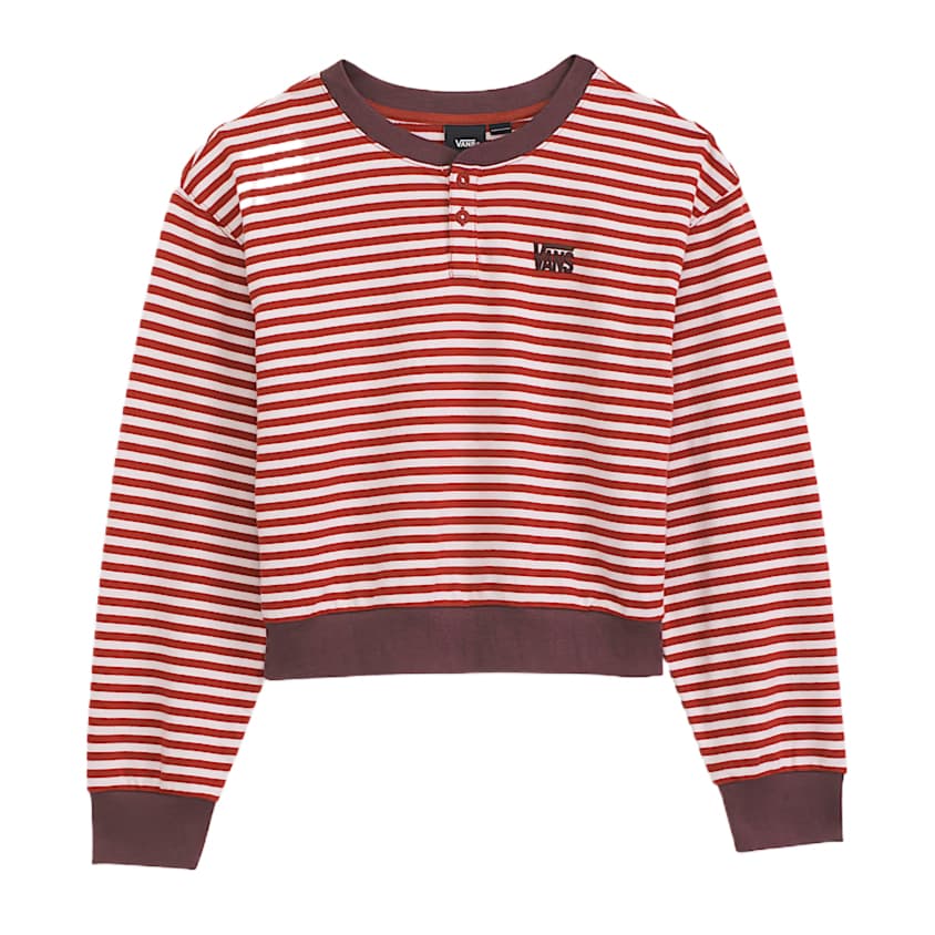 Футболка VANS Освежающий вариант Лепесток Розовый POPPY Пепельный Красный Женские T Рубашки - изображение 1