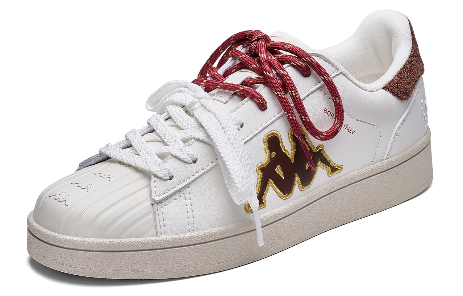 Кроссовки Kappa Lil Tile Скейтборд Кроссовки Низкий Топ Классический Белый Новый Год Красный Унисекс - изображение 3