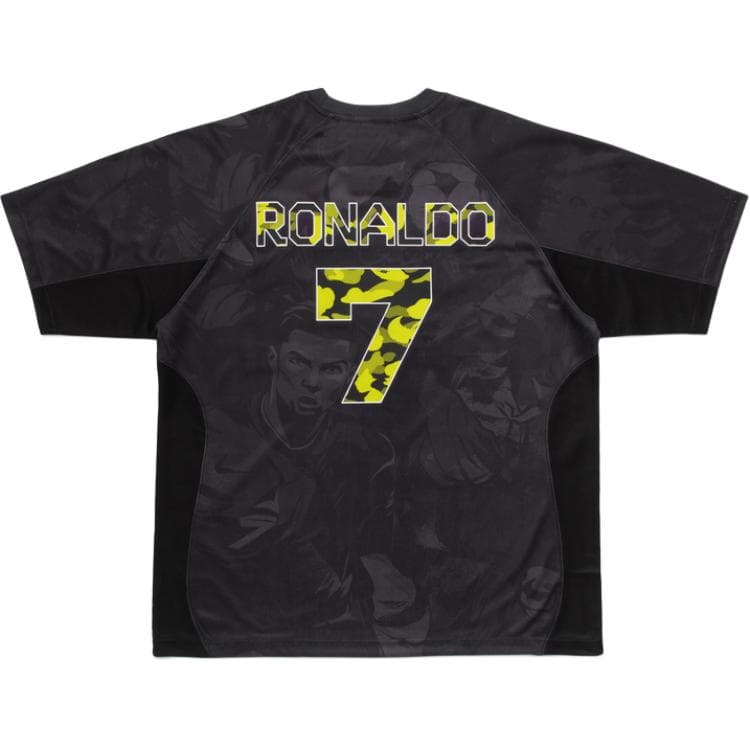 A BATHING APE CR7 LIFE Черный Унисекс Футбольные джерси - изображение 2