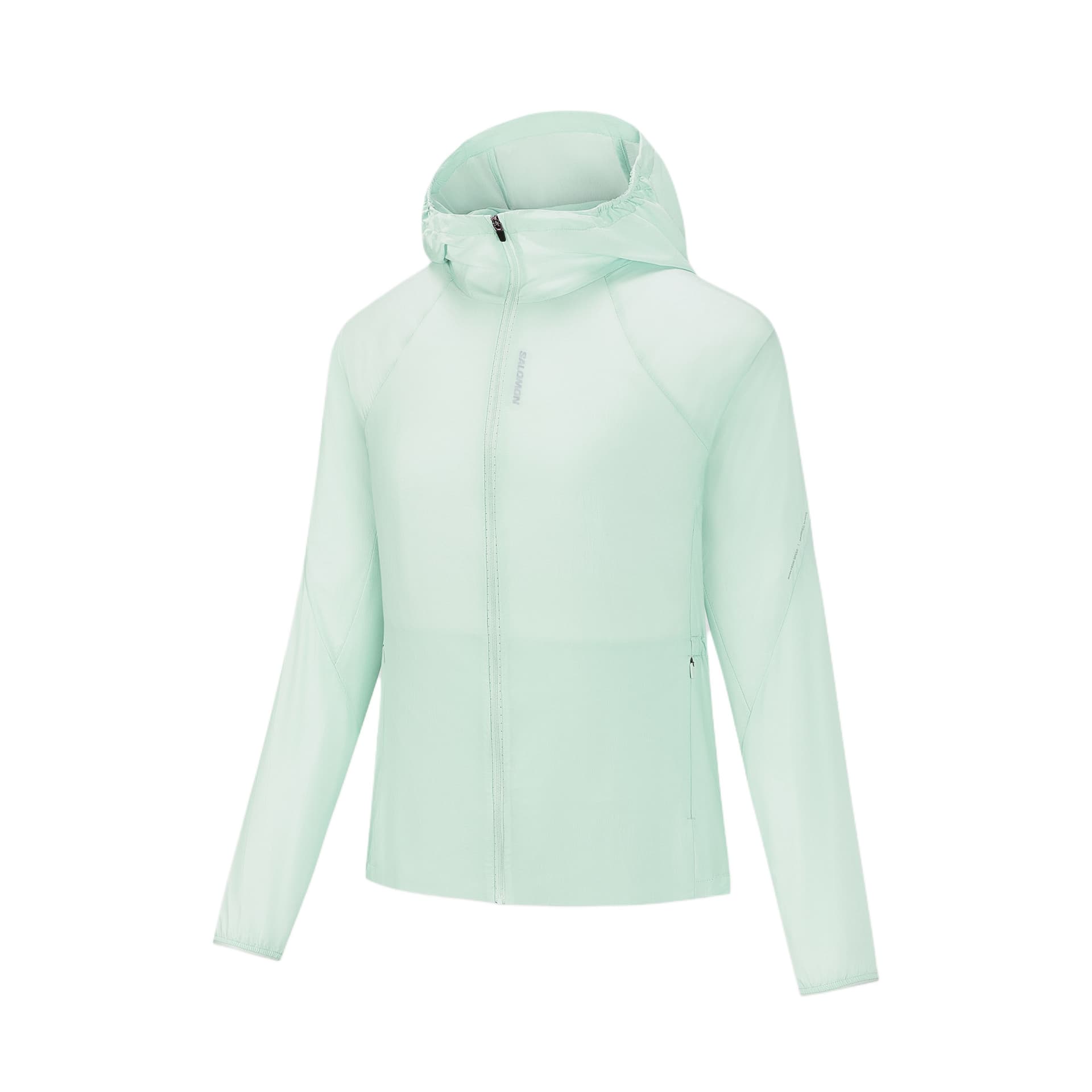 SALOMON PL RN UPF Бег Пальто Женские Аква-зеленый - изображение 3