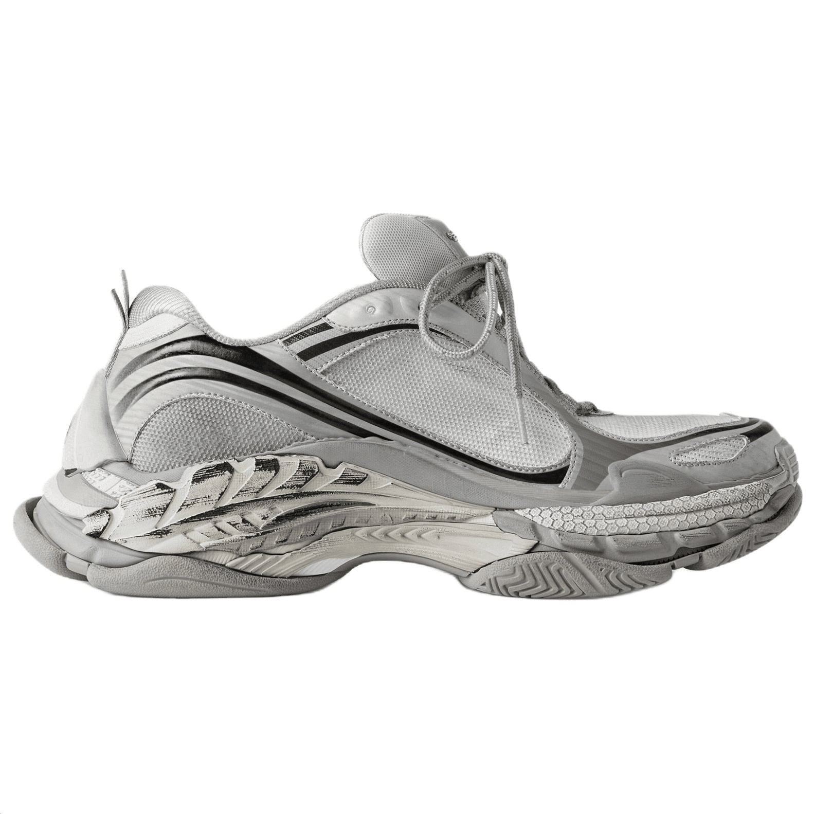 Кроссовки Balenciaga Triple S.2 Массивные кроссовки Low Топ Серый Женские - изображение 2