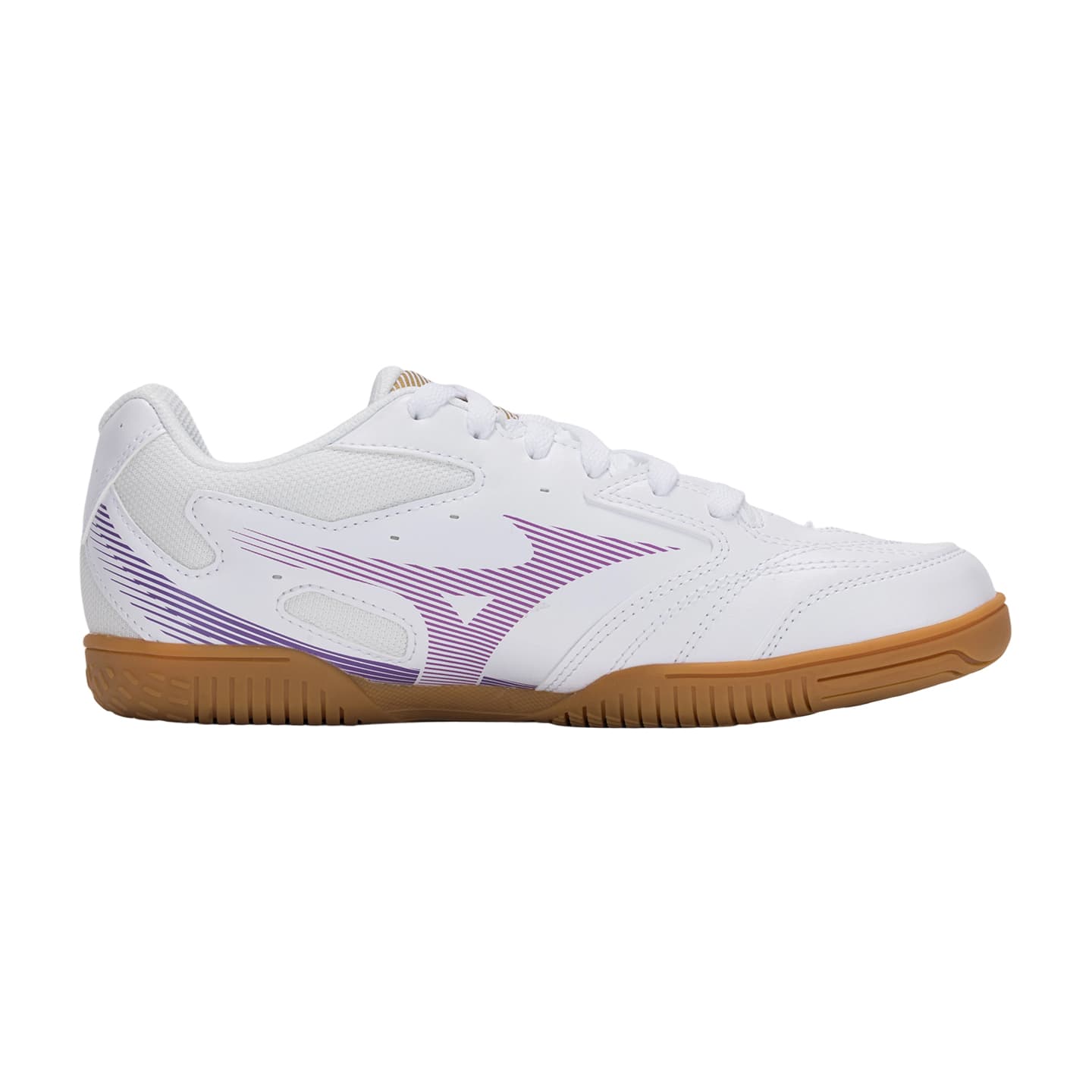 Кроссовки Mizuno Crossmatch Обувь для настольного тенниса Низкий Топ Белый Фиолетовый Унисекс - изображение 2