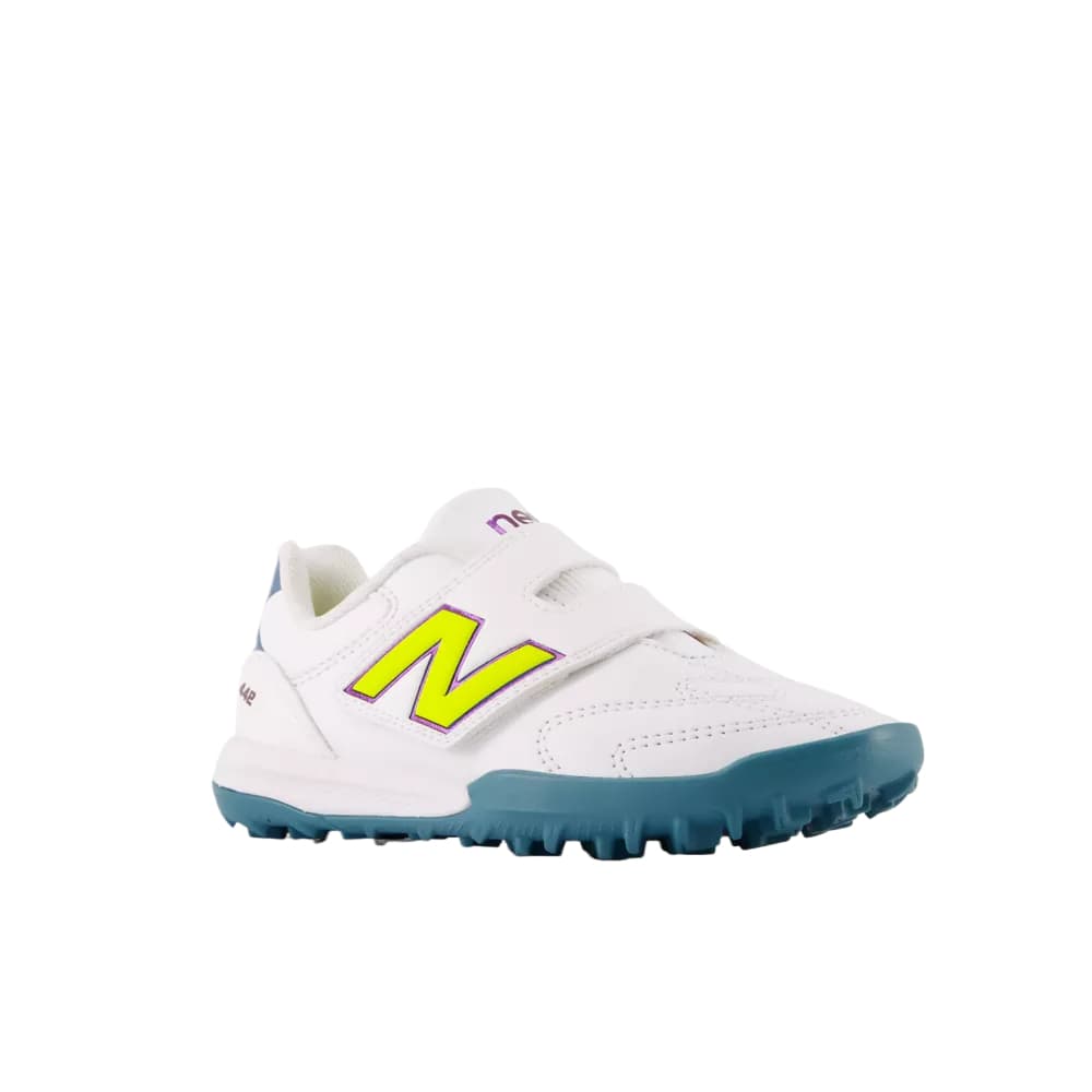 Бутсы New Balance NB 442 Детские футбольные бутсы Низкий Топ Белый Принтер Ленты Алюминевый Зеленый Kids - изображение 3