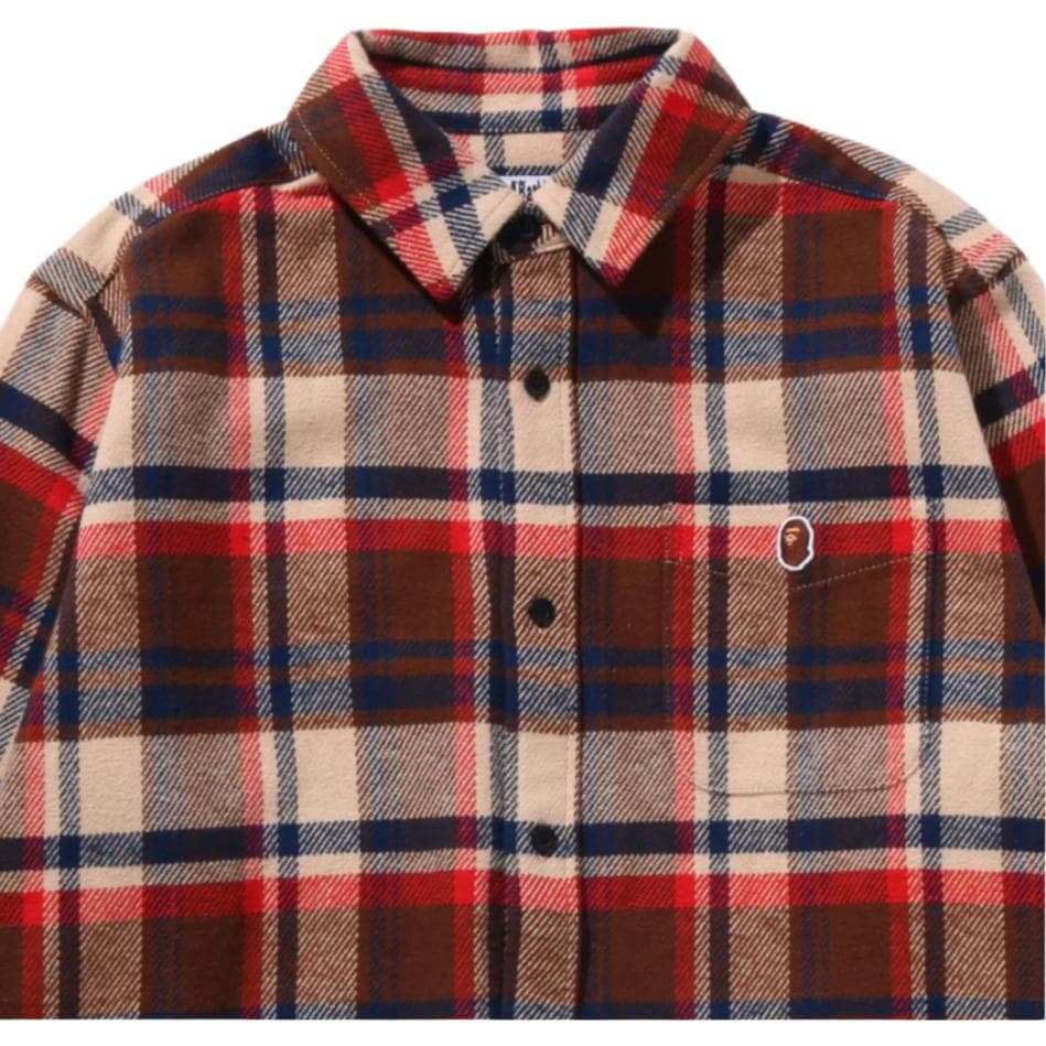 Рубашка A BATHING APE Check FW25 Рубашка Мужская - изображение 13