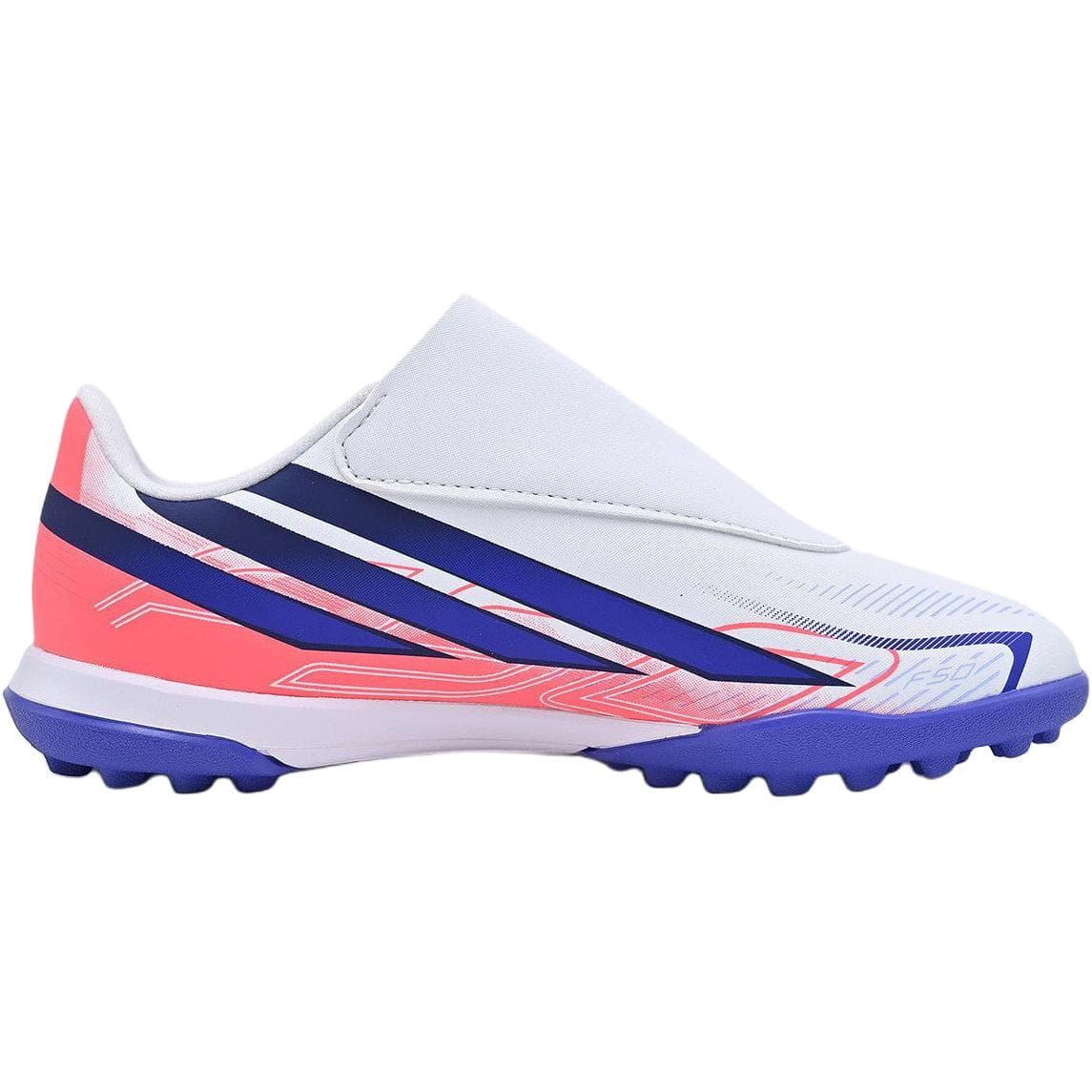 Бутсы Adidas F50 Детские футбольные бутсы Низкий Топ Белый Солнечный Фиолетовый Вихрь Неоново-красный Kids - изображение 2