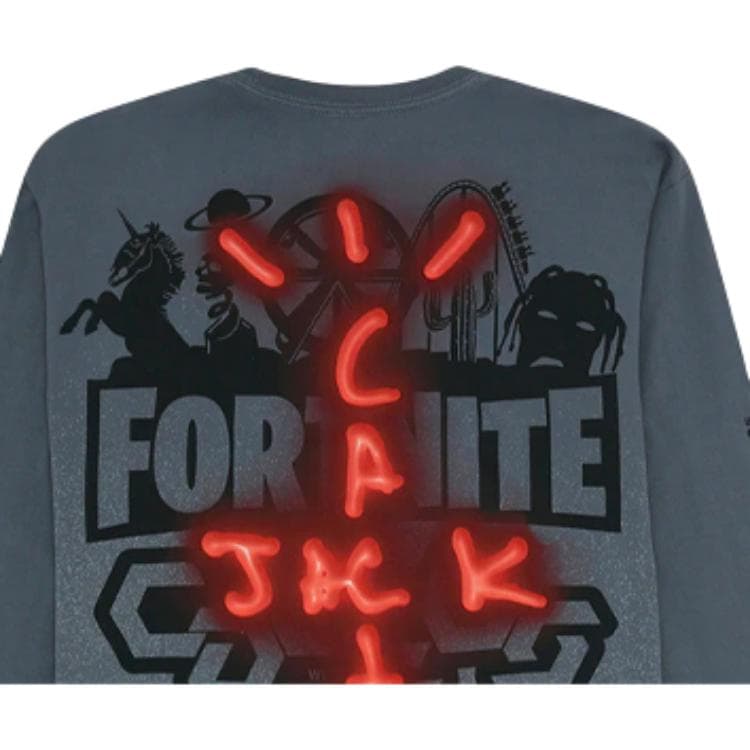 Футболка Travis Scott Cactus Jack Back Bling LS Tee T - изображение 2