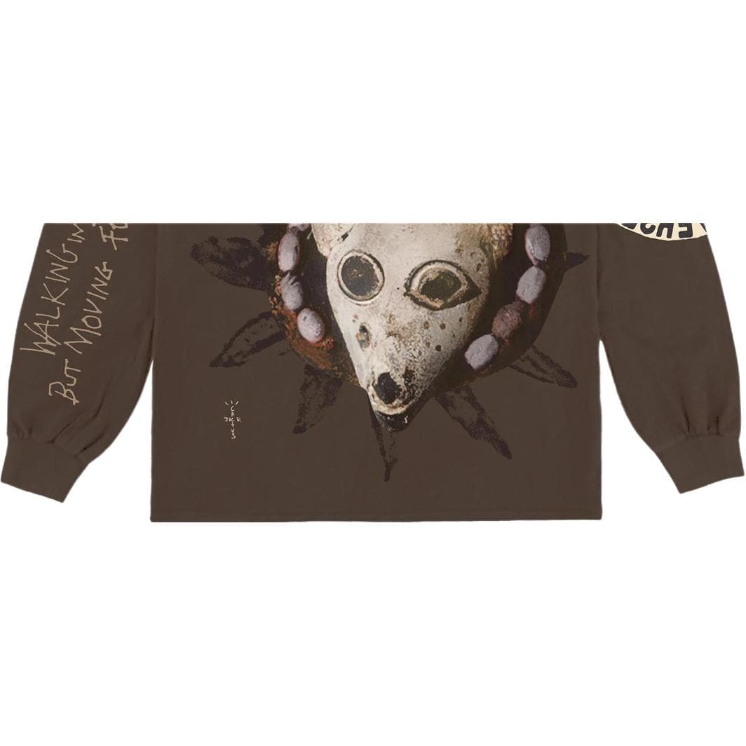 Кофта Travis Scott Cactus Jack Reverse Jack Long Sleeve Tee Brown - изображение 3