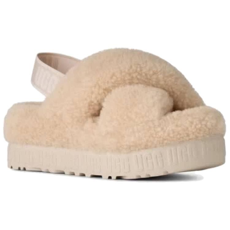 Шлёпанцы ugg Oh Fluffita Босоножки и сандалии на ремешке Бежевый Женские - изображение 2