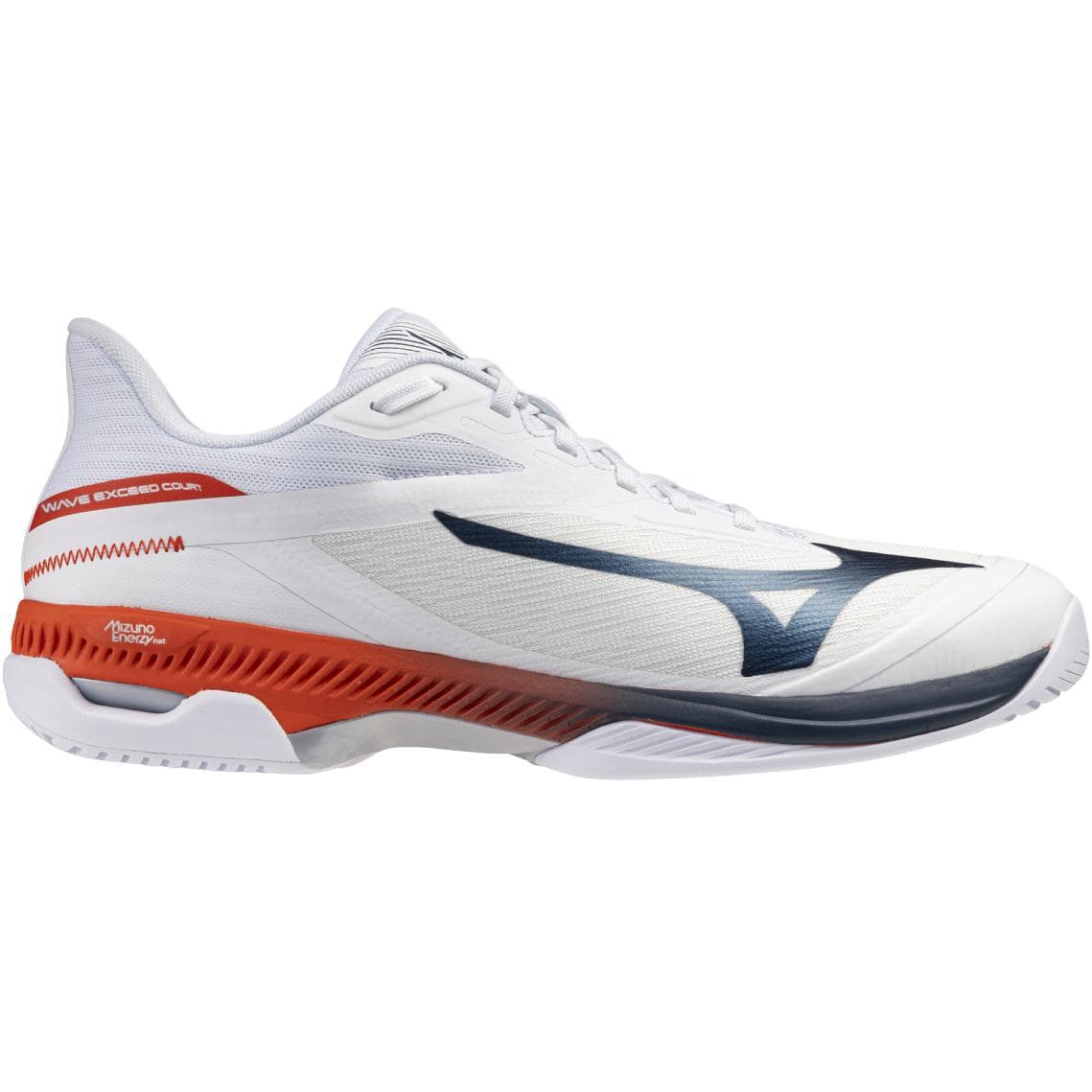 Кроссовки для тенниса Mizuno WAVE EXCEED COURT Кроссовки для тенниса Low Топ Белый и оранжевый Унисекс - изображение 2