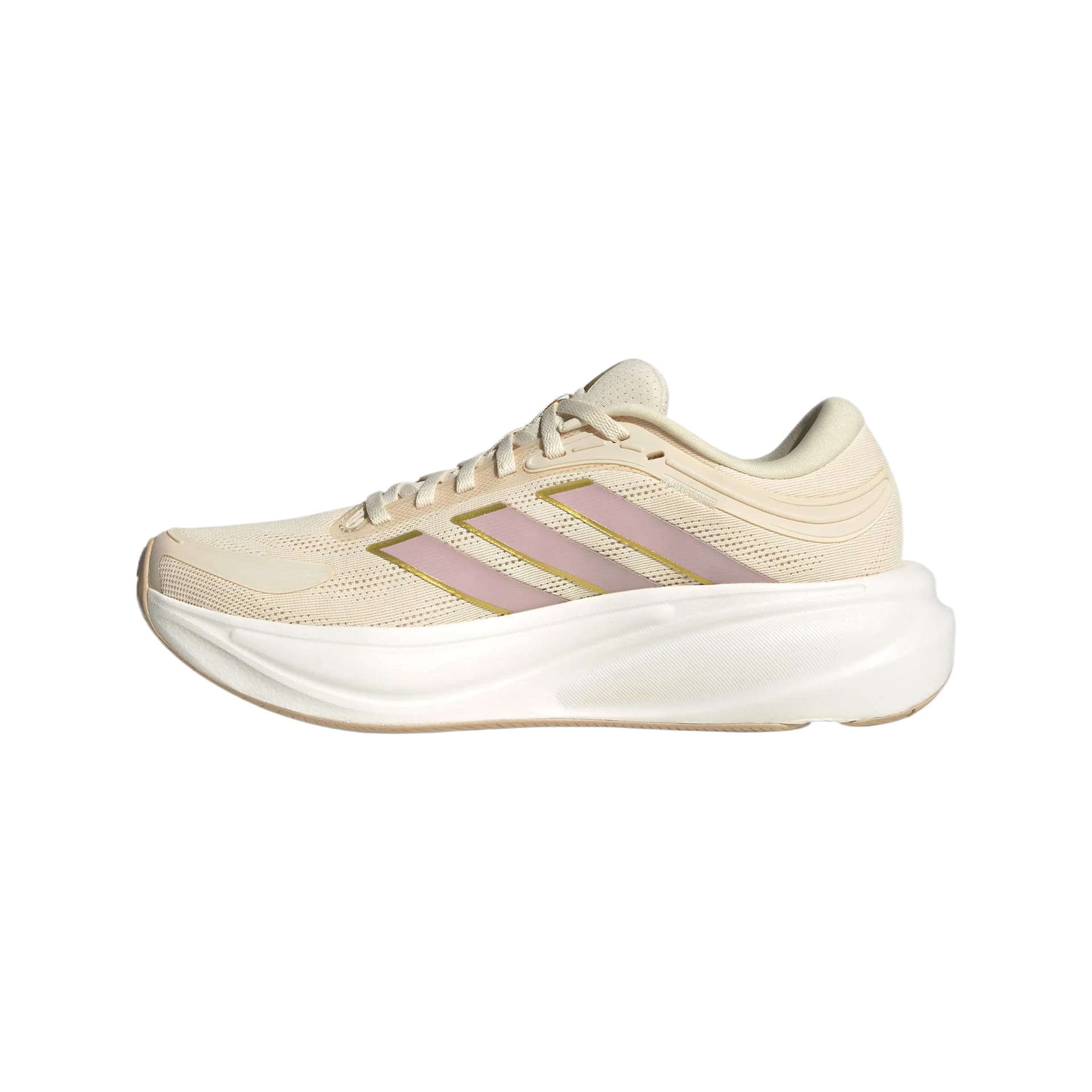Кроссовки для бега Adidas Response 2,0 Беговые кроссовки Низкие Бежевый Абрикос Фиолетовый Женские - изображение 2