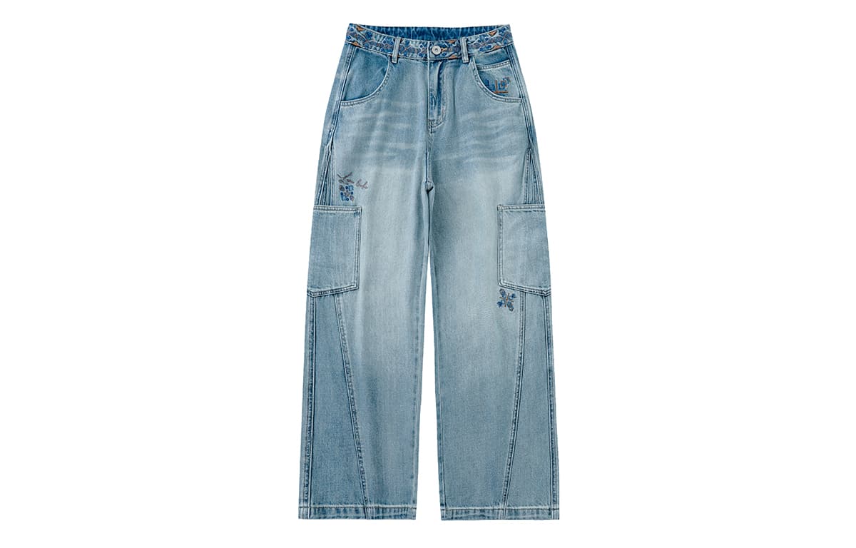Штаны LAMLICKA Blue Men's Jeans LAMLICKA Синий Мужской Джинсы - изображение 1
