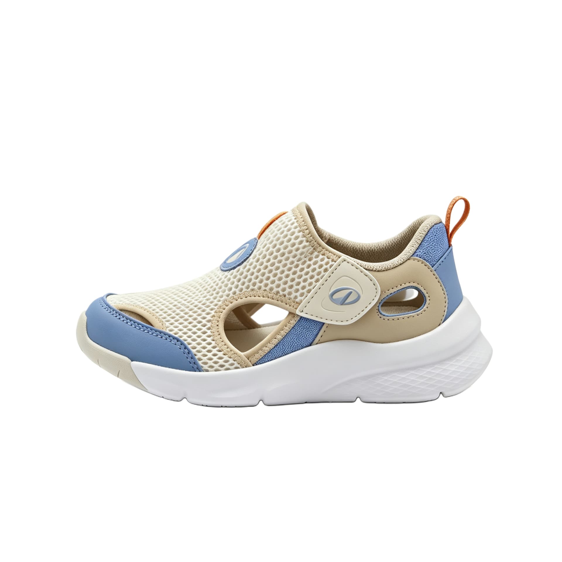 Сандалии DECATHLON Playful Ultrabreath Детские сандалии Низкий Топ Кремовый Бежевый Вымытый Деним Синий Kids - изображение 1