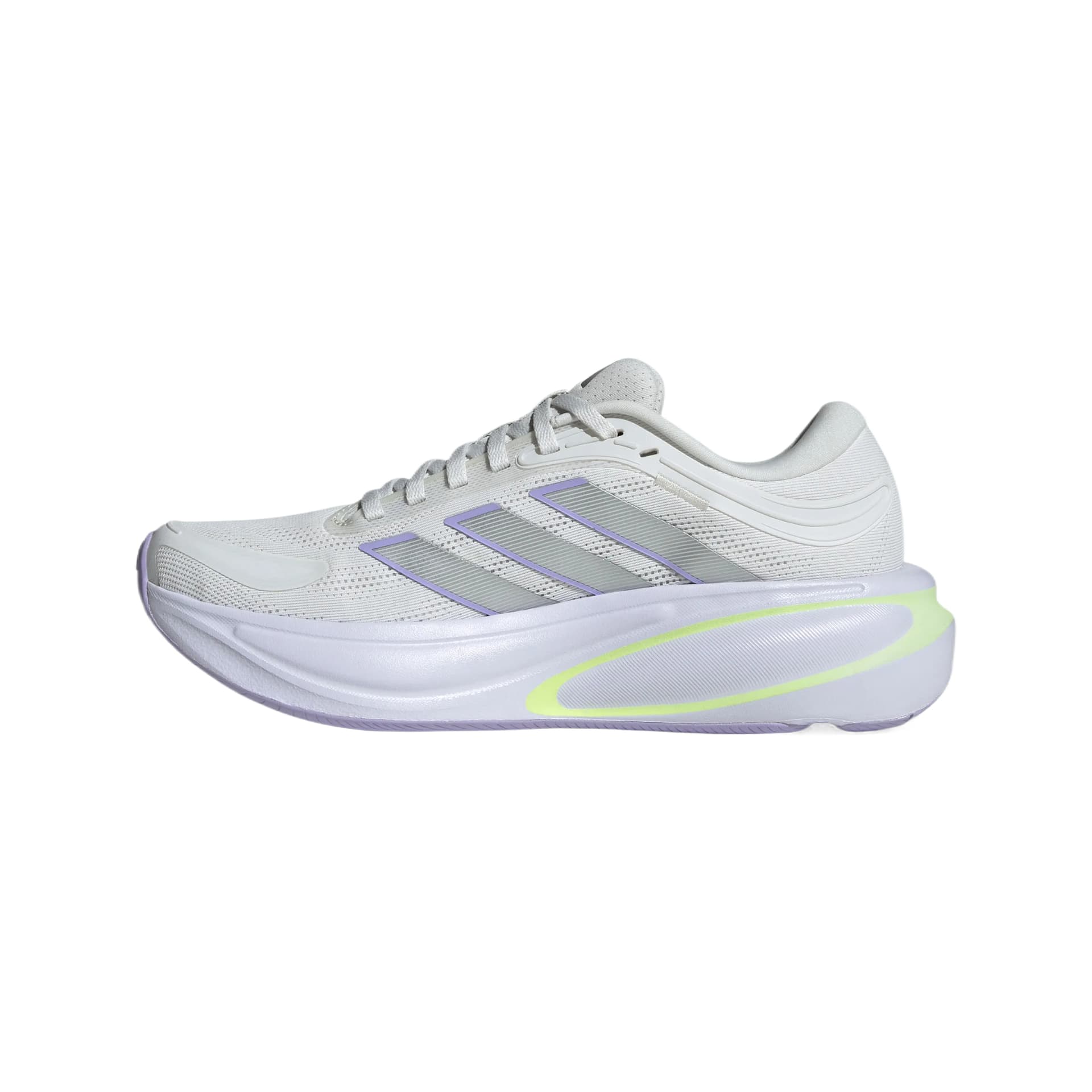 Кроссовки для бега Adidas Response 2,0 Беговые кроссовки Низкий Топ Кристальный Белый Металлический Серебристый Ярко-фиолетовый Женские - изображение 2