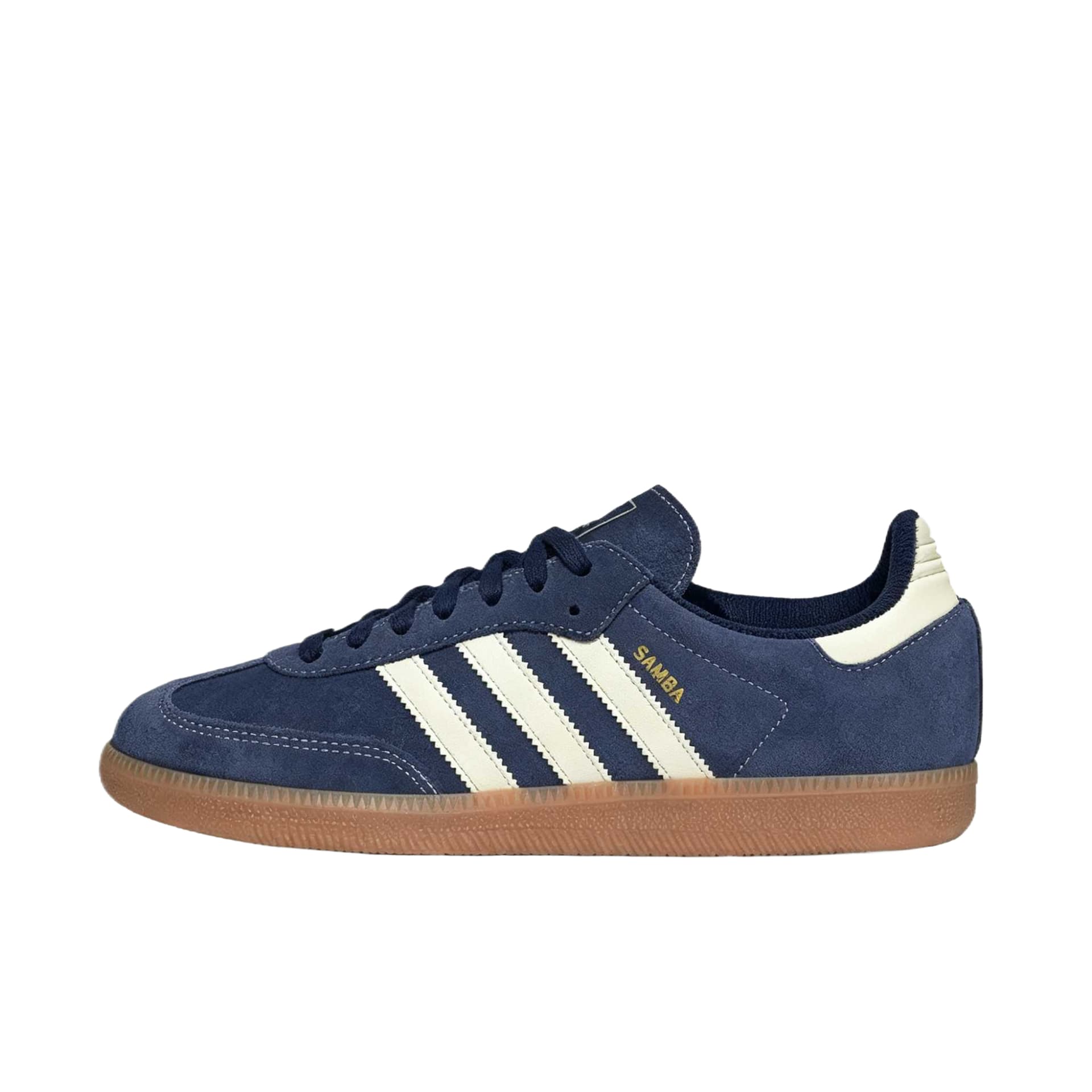 Кроссовки Adidas Originals Samba OG Skate Shoes Low Top Midnight Indigo Warm Vanilla Chewing Gums Men's - изображение 1