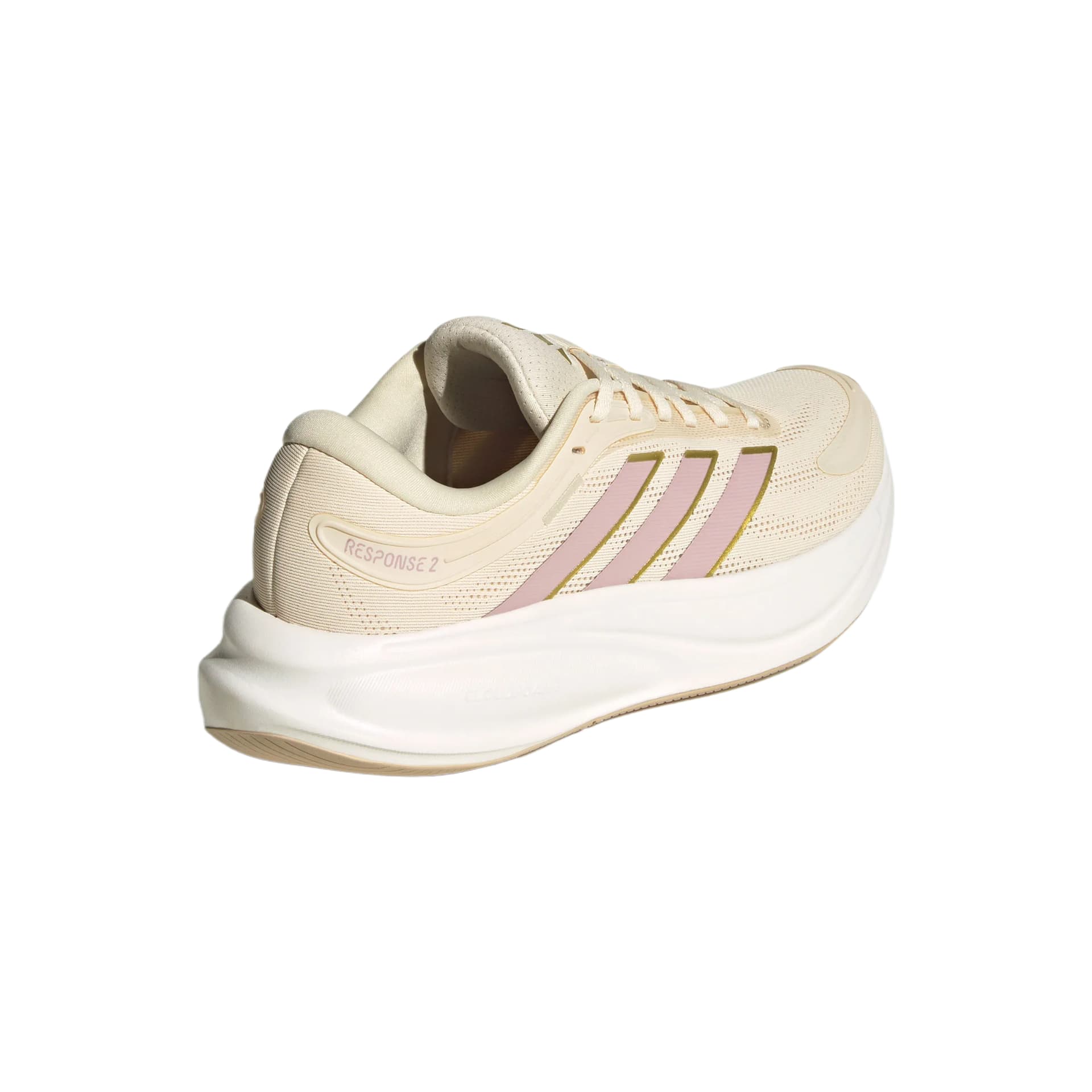 Кроссовки для бега Adidas Response 2,0 Беговые кроссовки Низкие Бежевый Абрикос Фиолетовый Женские - изображение 4