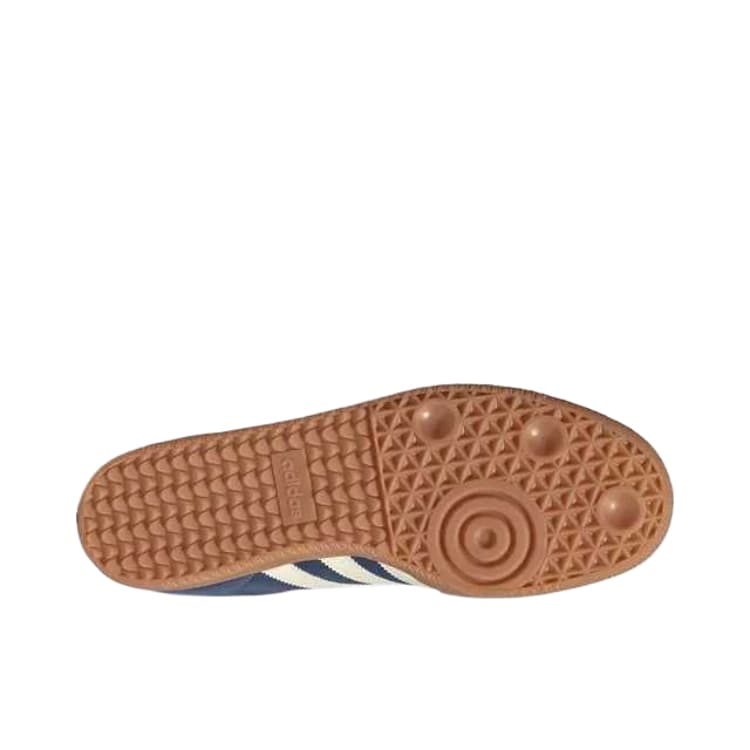 Кроссовки Adidas Originals Samba OG Skate Shoes Low Top Midnight Indigo Warm Vanilla Chewing Gums Men's - изображение 3