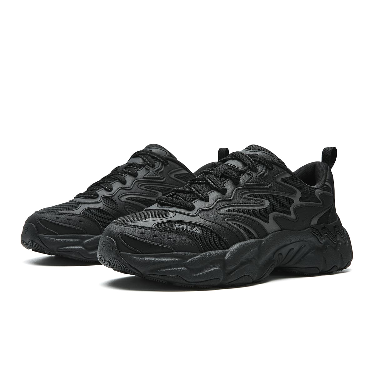 Кроссовки FILA Папоротник массивные кроссовки Low Top Черный мужской - изображение 3