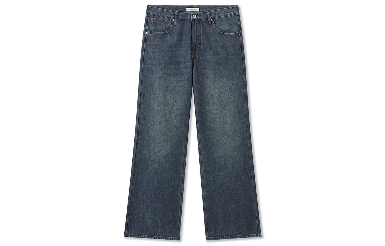Штаны BONELESS Cut Washed Dark Blue Men's Jeans - изображение 1