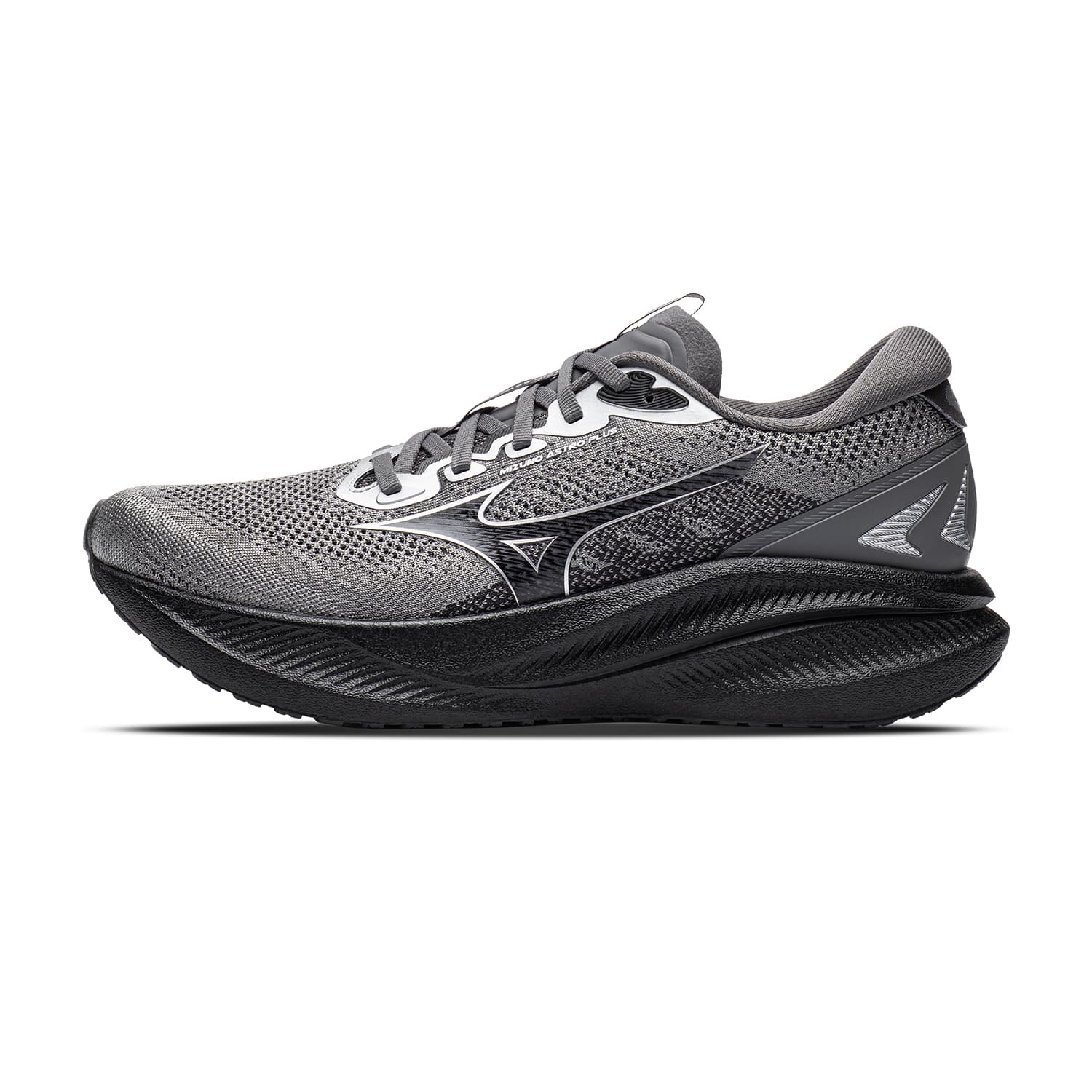 Кроссовки для бега Mizuno Беговые кроссовки Low Топ Угольный Светло-серый Соус Черный серебристый Унисекс - изображение 1