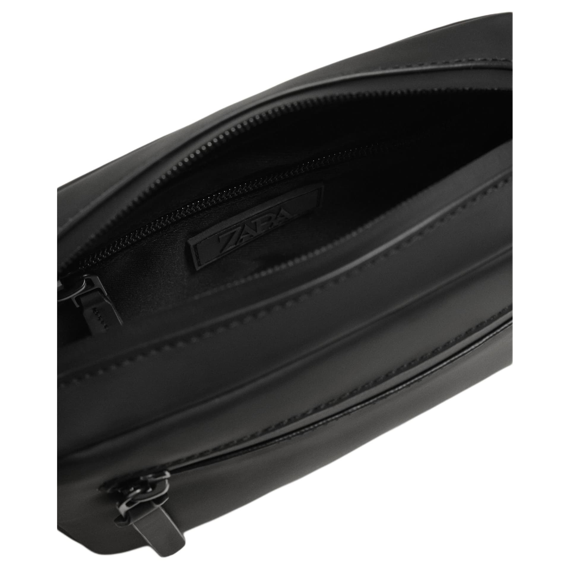 Сумка через плечо ZARA Crossbody Bag Black Unisex ZARA Сумка через плечо Черная Унисекс - изображение 4