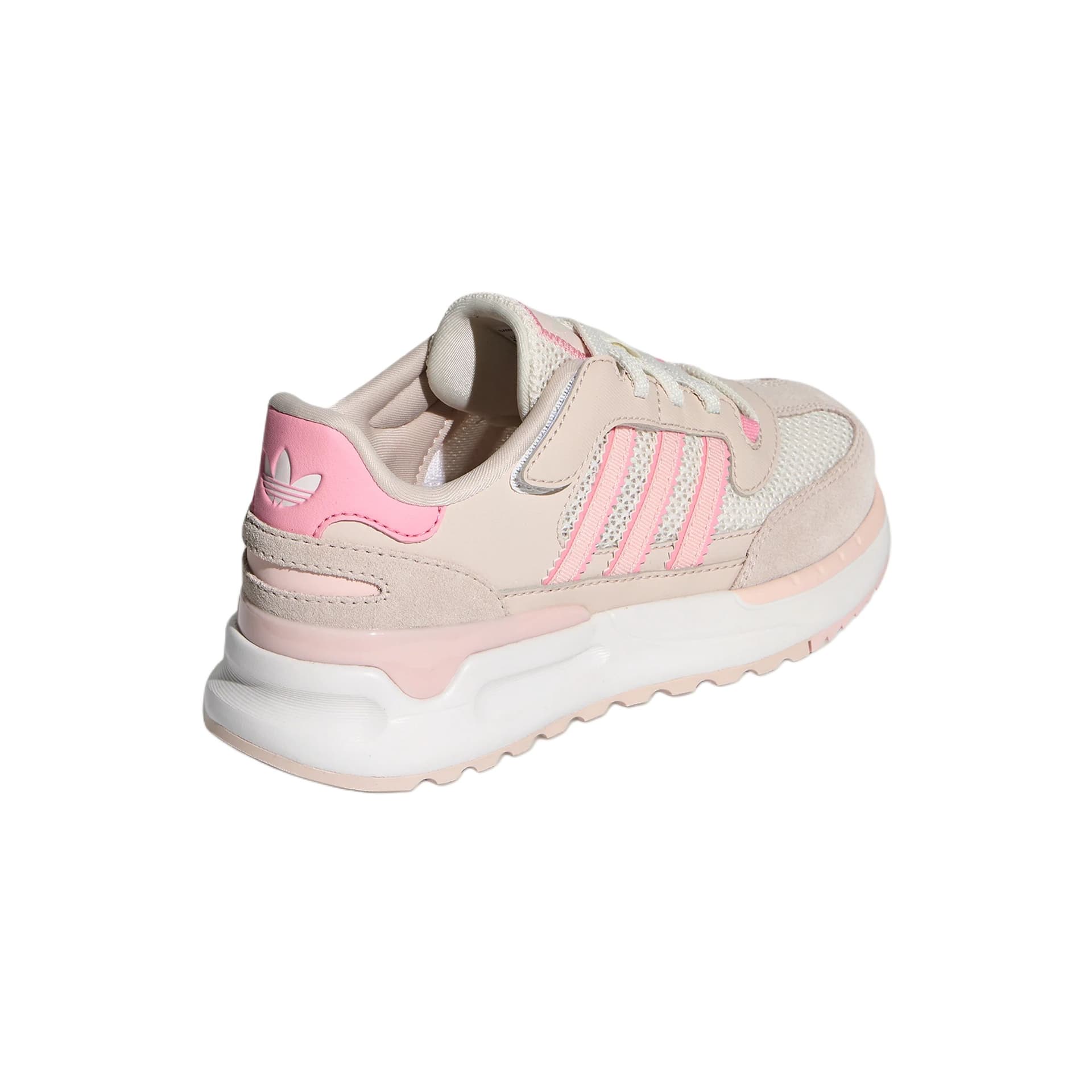 Кроссовки Adidas Originals RETROPY Ткань Детские повседневные кроссовки Розовые для детей 3-7 лет - изображение 4