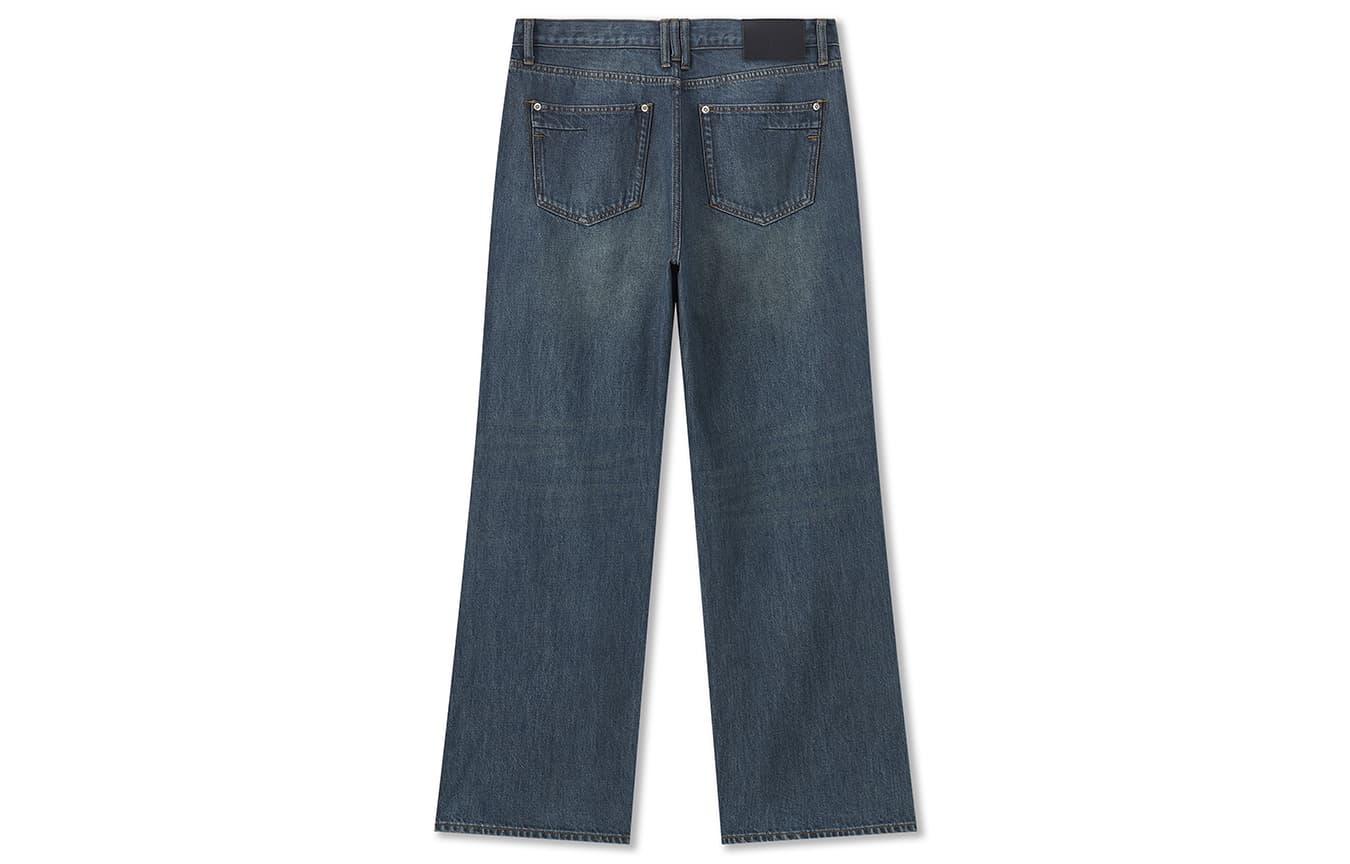 Штаны BONELESS Cut Washed Dark Blue Men's Jeans - изображение 2